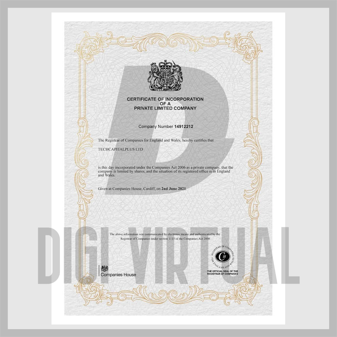 حزمة شهادة شركة المملكة المتحدة (نسختان: V1 + V2) — قالب PDF قابل للتحرير