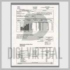 Πρότυπο λογαριασμού ρεύματος Hawaiian Electric Χαβάης ΗΠΑ — PSD πλήρως επεξεργάσιμο