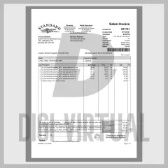 Kanadai Standard Building Supplies értékesítési számla sablon — teljesen szerkeszthető PDF és Word