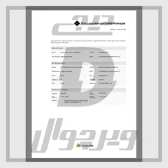 قالب صورت‌حساب بانکی BPER ایتالیا به صورت PDF — قابل ویرایش