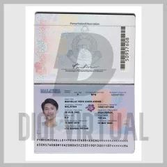 Täysin muokattava Malesian passipohja (PSD Template)