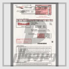 قالب لایه باز PSD قبض انرژی High West Energy وایومینگ آمریکا