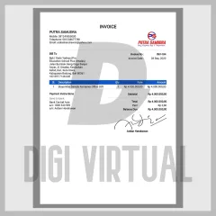 インドネシア Putra Samudra 購入請求書テンプレート — コンテナオフィス請求書PDF
