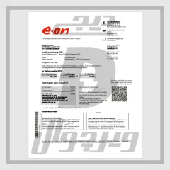 فاتورة كهرباء ألمانيا — E.ON