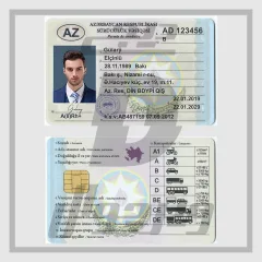 Patente di Guida Azerbaijan — PSD a Strati