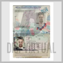 UK passport PSD template preview — 2015 version