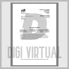 USA Ally Bank Kontoauszug Datei — Bearbeitbar (DOCX)