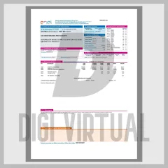 Modelo de conta de luz Enel do Brasil PDF — comprovante de endereço KYC totalmente editável