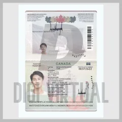 Пакет PSD-шаблона паспорта Канады (2 версии) — редактируемые файлы Photoshop