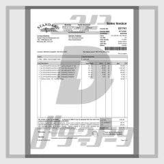 فایل لایه باز فاکتور فروش استاندارد بیلدینگ سامپلایز کانادا (PDF + Word کاملاً قابل ویرایش)