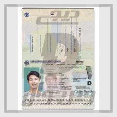 بستهٔ گذرنامه آلمان (۲ نسخه: جدید + قدیمی V1) — فایل لایه‌باز قابل ویرایش