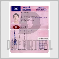 Ungern Körkort V1 — Redigerbar PSD-mall