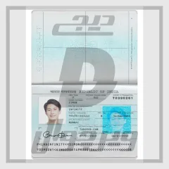 فایل لایه باز پاسپورت هند فتوشاپ (PSD کاملاً قابل ویرایش؛ صفحهٔ اطلاعات هویتی)