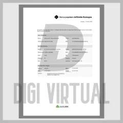 Bankovní výpis BPER Itálie — šablona PDF