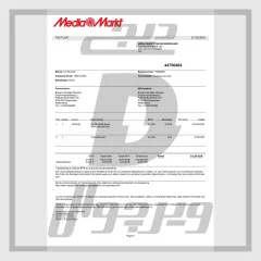 فایل لایه باز فاکتور خرید مدیامارکت هلند (PDF کاملاً قابل ویرایش)