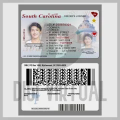 Pacchetto Patente di Guida della Carolina del Sud V1-V2 (modello PSD) — due versioni completamente modificabili