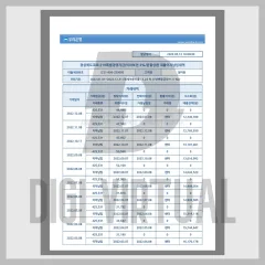 Woori Bank Sør-Korea — redigerbar PDF-mal for nedbetalingsutskrift
