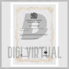 Pachet Certificat de Companie din Marea Britanie (V1 + V2) — Șablon PDF editabil