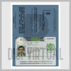 UK Residence Documentation PSD टेम्पलेट — संपादन योग्य निवास कार्ड और Home Office पुस्तिका