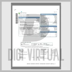 Výpis z karet Mercury USA — šablona PDF