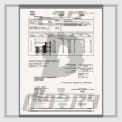 فایل لایه باز قبض برق هاوایی آمریکا Hawaiian Electric (PSD کاملاً قابل ویرایش)