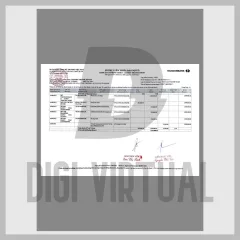 Mal for Vietnam Techcombank kontoutskrift PDF — redigerbart debet- og kreditutskrift