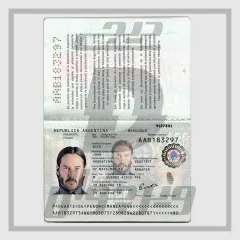 Passeport argentin — PSD en calques