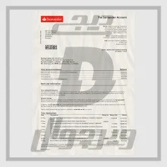 Portugisisk kontoutdrag — Santander Bank (lagdelt PSD)