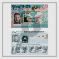 Carte verte des États-Unis — PSD en calques